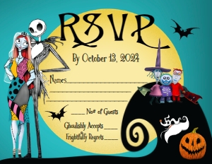 SW5050 RSVP CARD PRINTED: SW5050 PRINTED WEDDING
