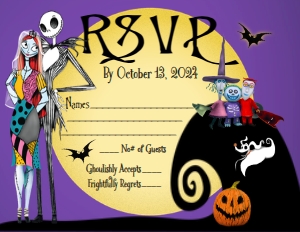 SW5051 PRINTED RSVP CARD: SW5051 WEDDING PRINTED INVITE