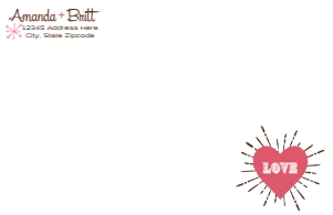 SW1612 PRINTED INVITE ENVELOPE: SW1612 PRINTED SET