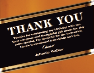 SW552 PRINTED THANK YOU CARD: SW552 PRINTED SET