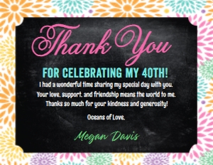 SW423 PRINTED THANK YOU CARD: SW423 PRINTED