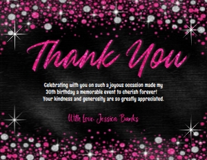 SW445 PRINTED THANK YOU CARD: SW445 PRINTED