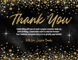 SW444 PRINTED THANK YOU CARD: SW444 PRINTED SET