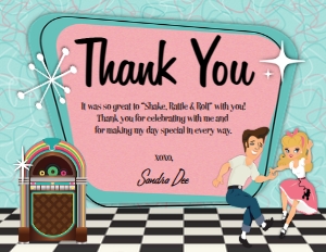 SW3005 PRINTED THANK YOU CARDS: SW3005 PRINTED SET