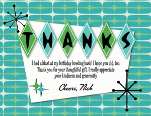 SW3048 PRINTED THANK YOU CARD: SW3048 PRINTED SET