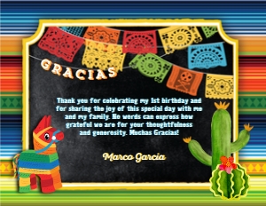 SW3536 PRINTED THANK YOU CARD: SW3536 PRINTED SET