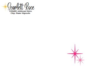 SW1580 PRINTED ENVELOPE THANK YOU CARD: SW1580 PRINTED SET