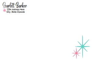 SW3012 PRINTED ENVELOPE INVITE: SW3012 PRINTED SET