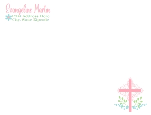 SW718 PRINTED ENVELOPE THANK YOU CARD: SW718 PRINTED SET