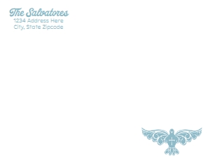 SW749 PRINTED ENVELOPE THANK YOU CARD: SW749 PRINTED SET