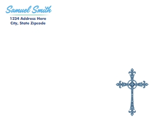 SW748 PRINTED ENVELOPE THANK YOU CARD: SW748 PRINTED SET