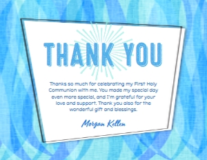 SW760 PRINTED THANK YOU CARD: SW760 PRINTED SET