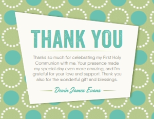 SW825 PRINTED THANK YOU CARD: SW825 PRINTED SET