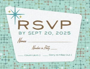 SW5066 DIGITAL RSVP CARD: SW5066 DIGITAL SET