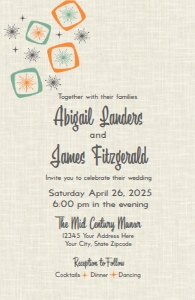 SW5057 PRINTED INVITE: SW50570 PRINTED WEDDING SET