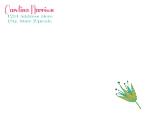 SW4555 PRINTED ENVELOPE THANK YOU CARD: SW4555 PRINTED SET