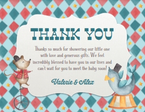 SW4575 PRINTED THANK YOU CARD: SW4575 PRINTED SET