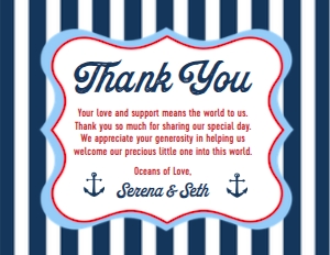 SW4500 PRINTED THANK YOU CARD: SW4500 PRINTED SET