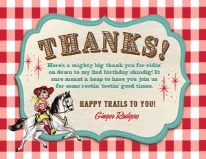 SW278 PRINTED THANK YOU CARD: SW278 PRINTED SET
