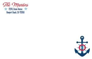SW4516 ENVELOPE PRINTED INVITE: SW4516 PRINTED SET