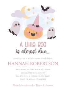 Little Boo Invitation: Little Boo