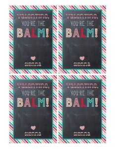 You're the Balm Valentine design preview