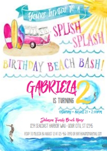 Beach Bash Girl design preview