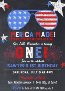 'Merica Made: 'Merica Made Birthday Invitation
