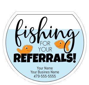 HT231 - Fishing for Referrals Gift Tag: HT231