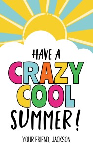 HT-EOY017 - Crazy Cool Summer Gift Tag design preview