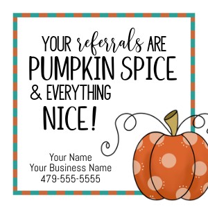 HT205 - pumpkin spice referral tags design preview