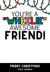 HTX047 - Wheelie Christmas Tag design preview
