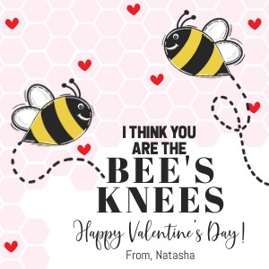 VAL049 - Bee Valentine design preview