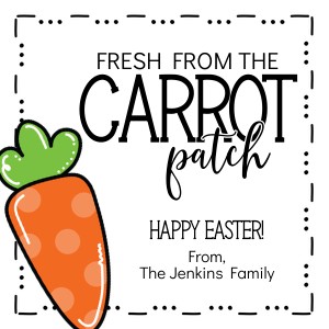 HT094 - Carrot Patch Tag design preview