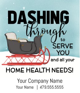HTX056 - Dashing Sleigh Referral Tag design preview