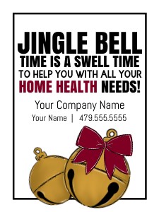 HTX058 - Jingle Bell Referral Tag design preview