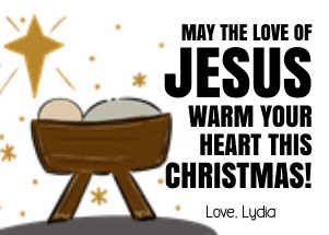 HTX063 - Jesus Warm Your Hearts Gift Tag design preview
