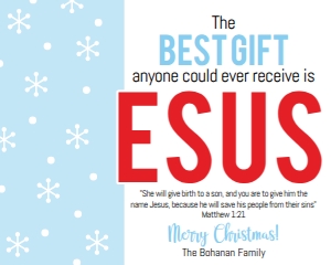 HTX067 - Best Gift is Jesus Tag design preview