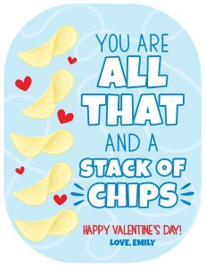 VAL063 - Stack of Chips Valentine design preview