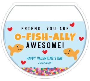 VAL062 - Fish Bowl Valentine: VAL062 - Fish Bowl Valentine