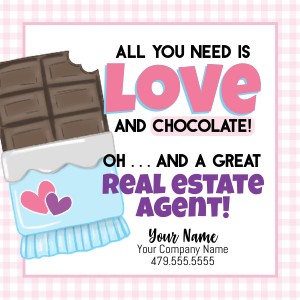 VAL065b - Love Chocolate Real Estate Pop By design preview