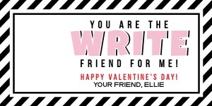VAL070a - Write Friend for me Valentine design preview