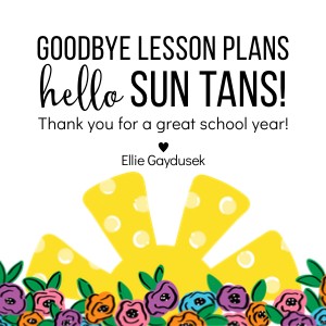 HT-EOY015 - Goodbye Lesson Plans Gift Tag design preview