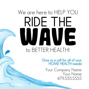 HT448 - Ride the Wave Home Health Referral Tag: HT448 - Ride the Wave Home Health Referral Tag