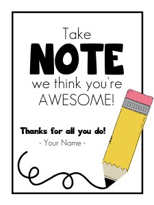 HT011 - Take Note Appreciation Gift Tag design preview