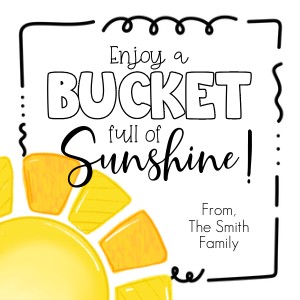 HT128 - Bucket Full of Sunshine Gift Tag design preview