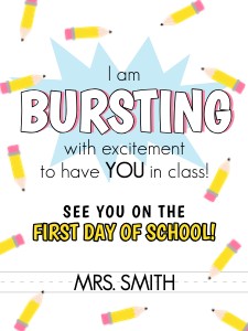 HT-BTS014 - bursting pencils back to school gift tag design preview