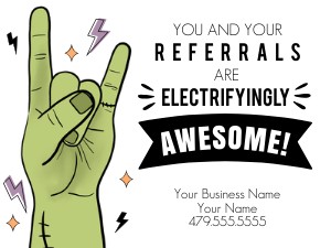 HT-HAL025a - Frankenstein Halloween Referral Tag design preview