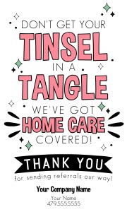 HTX003 - Tinsel in a Tangle Referral Tag design preview