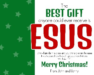 HTX067a - Best Gift is Jesus Tag_red_green design preview